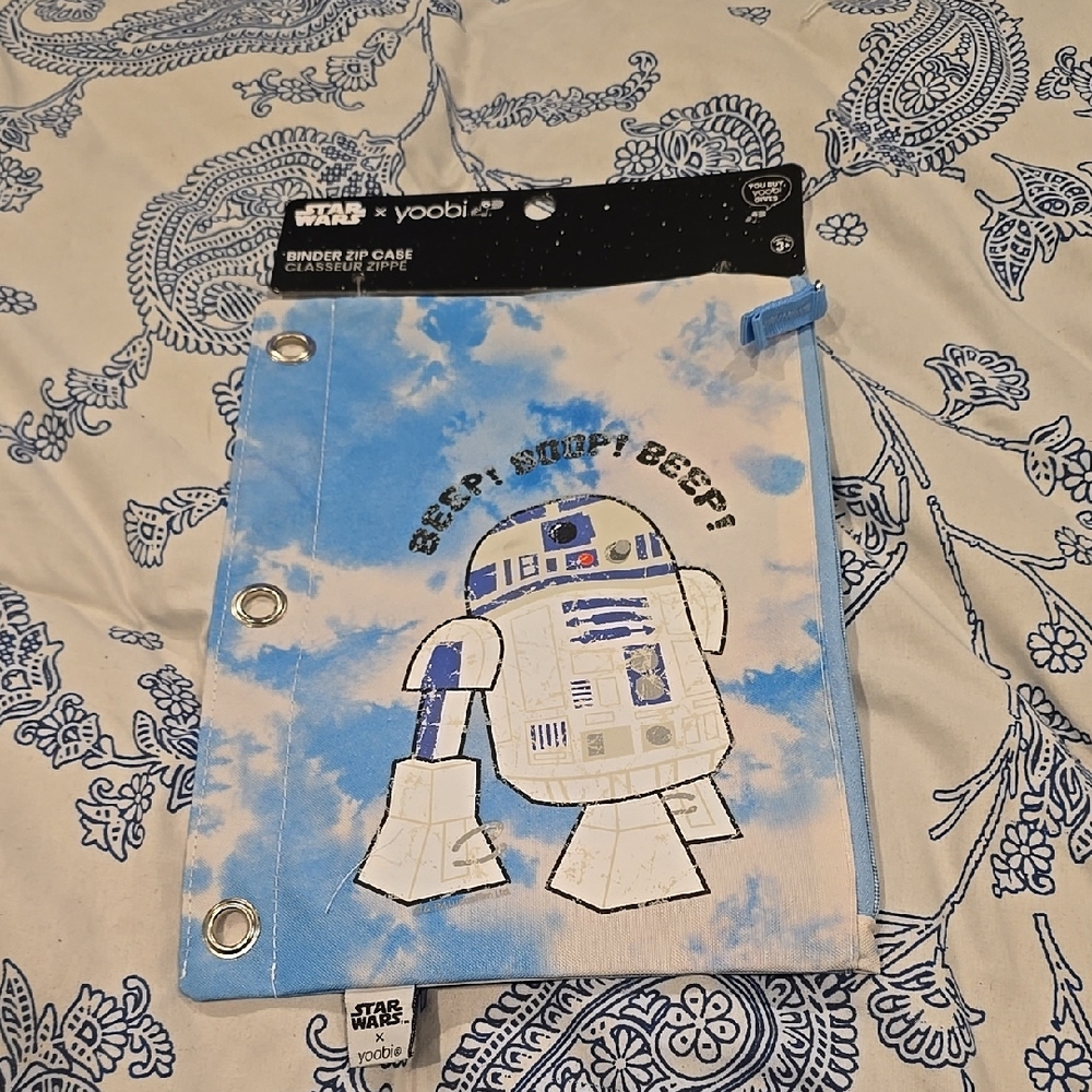 ❤️10/$10 New Star Wars Yoobi R2-D2 Binder Zip Case Pencil Cass School